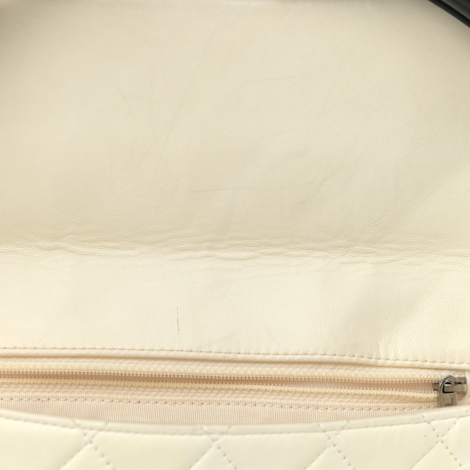Chanel Lambskin Quilted Small Hula Hoop Flap Ivory 14 of 14
