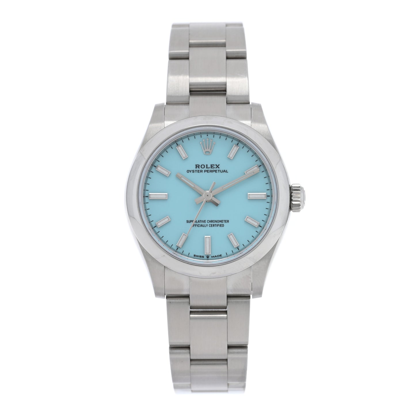 Stainless Steel 31mm Oyster Perpetual Watch Turquoise 277200