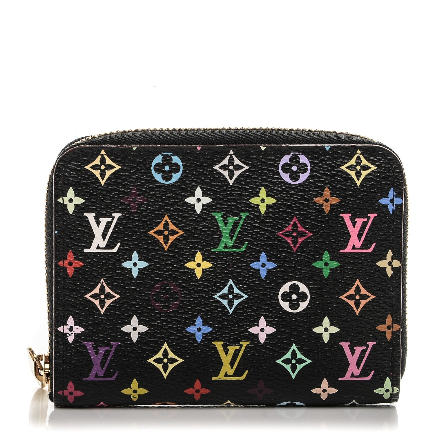 Louis Vuitton Monogram Multicolor Zippy Coin Purse Black Grenade 1 of 6