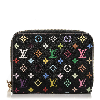 Louis Vuitton Monogram Multicolor Zippy Coin Purse Black Grenade 1 of 6