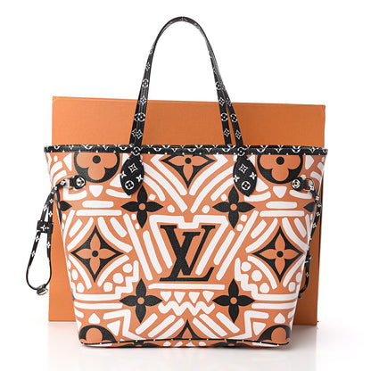 Louis Vuitton Monogram Giant Crafty Neverfull MM Creme Caramel 10 of 10