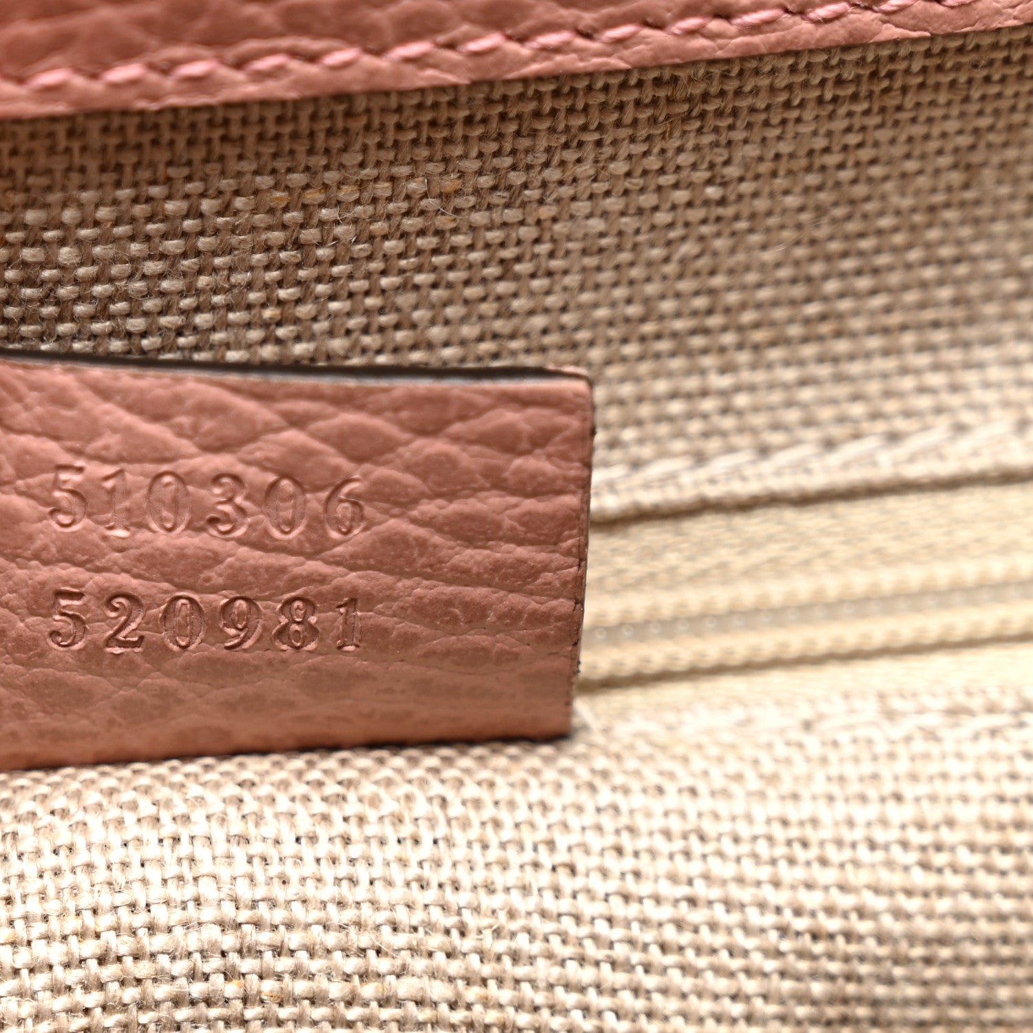 Gucci Dollar Calfskin Medium Interlocking G Top Handle Shoulder Bag Soft Pink 7 of 11