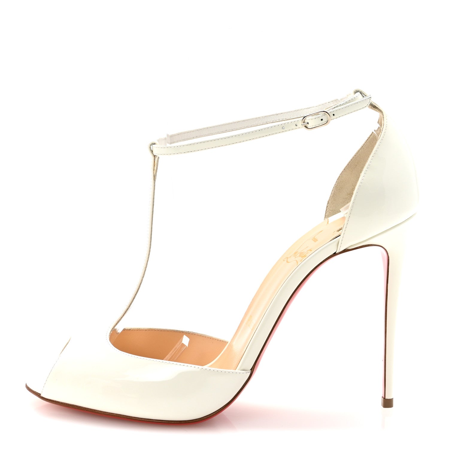 Christian Louboutin Patent Talitha 100 Pumps 40 White 1 of 8