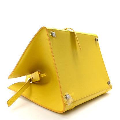Celine Grained Calfskin Medium Phantom Luggage Yellow 4 of 14