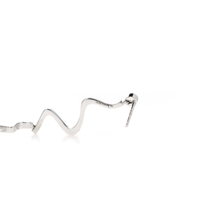 Tiffany 18K White Gold Diamond Frank Gehry Equus Earrings 4 of 4