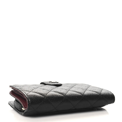 Chanel Caviar Quilted CC French Wallet Black 4 of 9