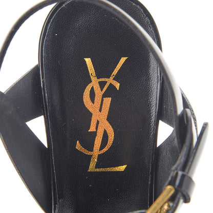 Saint Laurent Patent Tribute 105 Platform Sandals 36.5 Black 7 of 9