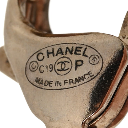 Chanel Pearl Crystal CC Dangle Bracelet Gold 4 of 5