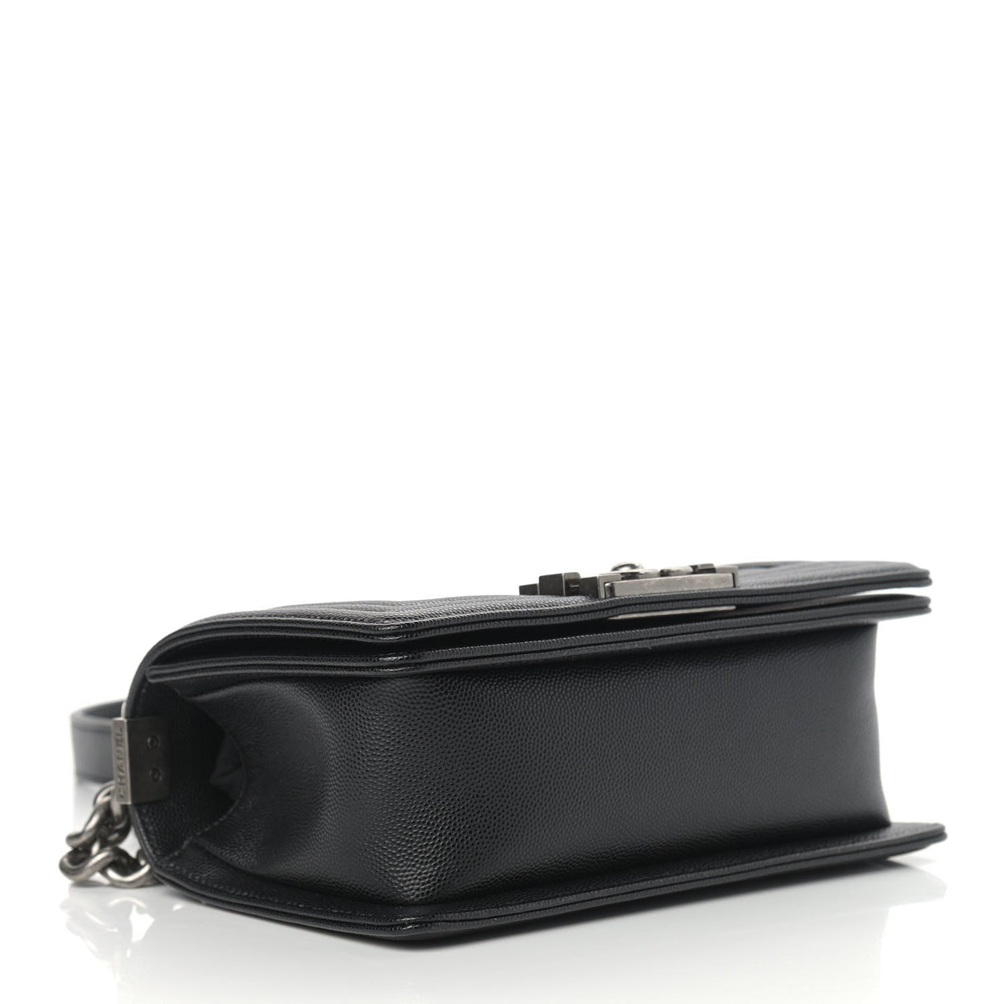 Caviar Quilted Small Boy Flap Black