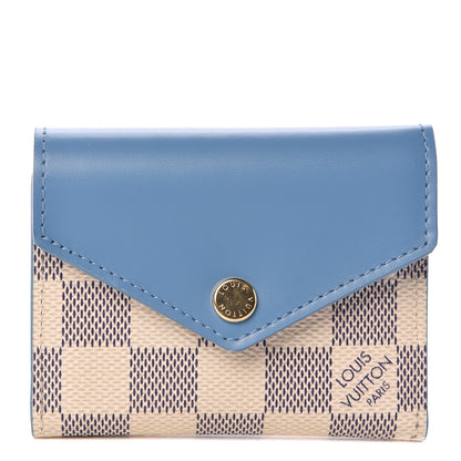 Louis Vuitton Damier Azur Zoe Wallet Bleuet 1 of 6