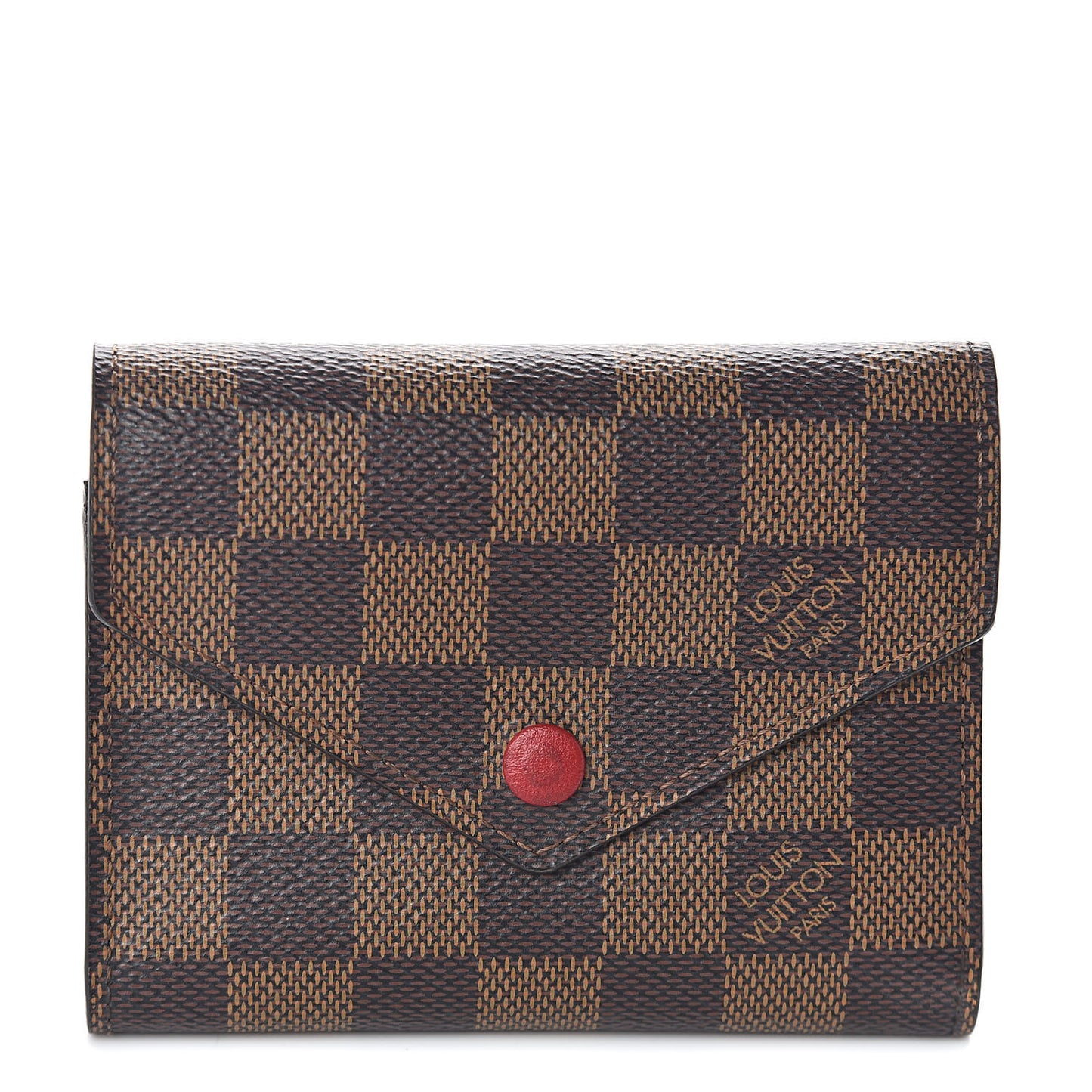 Damier Ebene Victorine Wallet Red