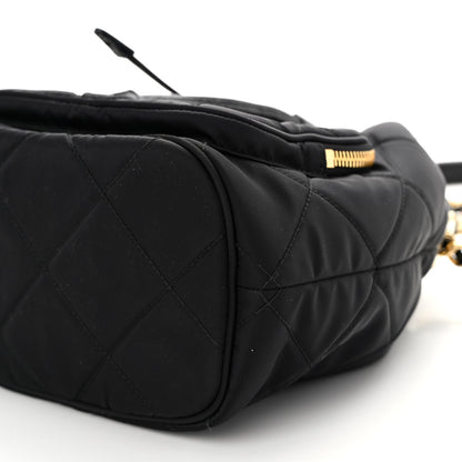 Prada Re-Nylon Saffiano Stitched Re-Edition 1995 Chaine Drawstring Bucket Bag Black 9 of 9