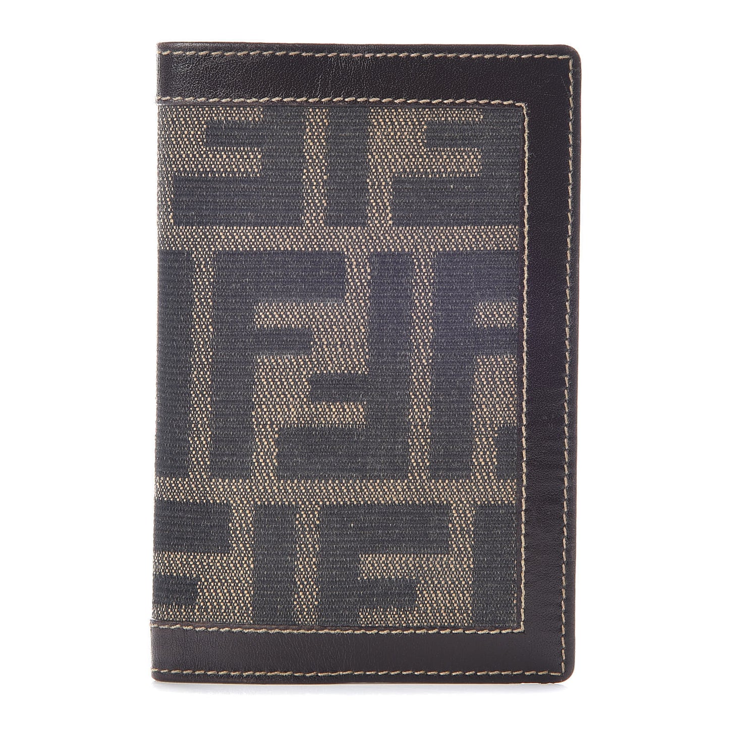 Zucca Calfskin Bi-Fold Card Holder Tobacco
