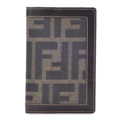 Fendi Zucca Calfskin Bi-Fold Card Holder Tobacco 1 of 8