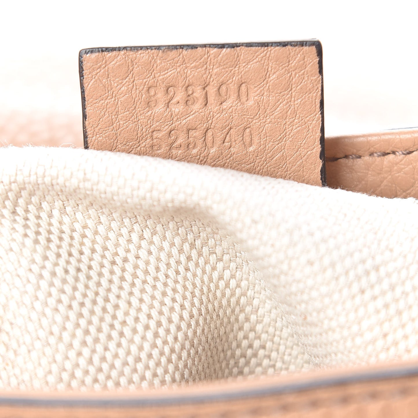 Pebbled Calfskin Small Soho Flap Crossbody Camelia