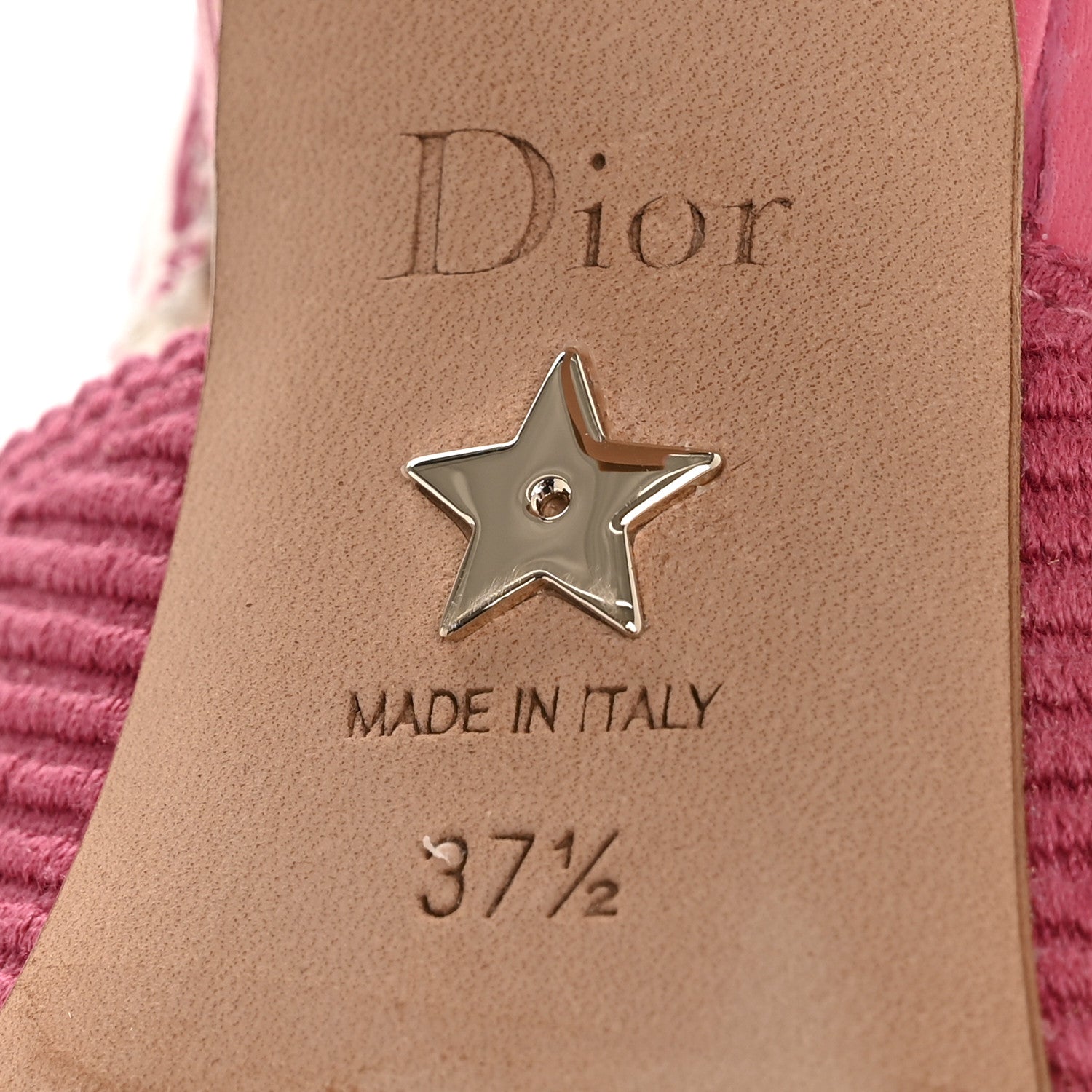 Christian Dior Technical Canvas Ribbon J Adior Slingback 65mm Pumps 37.5 Dusty Pink 7 of 11