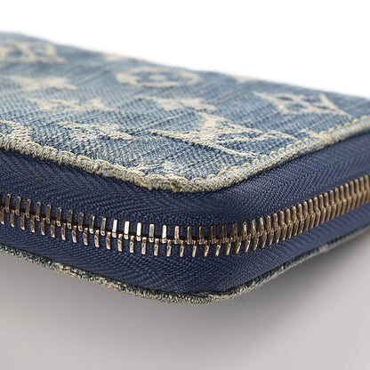 Louis Vuitton Monogram Denim Zippy Wallet Blue 11 of 14