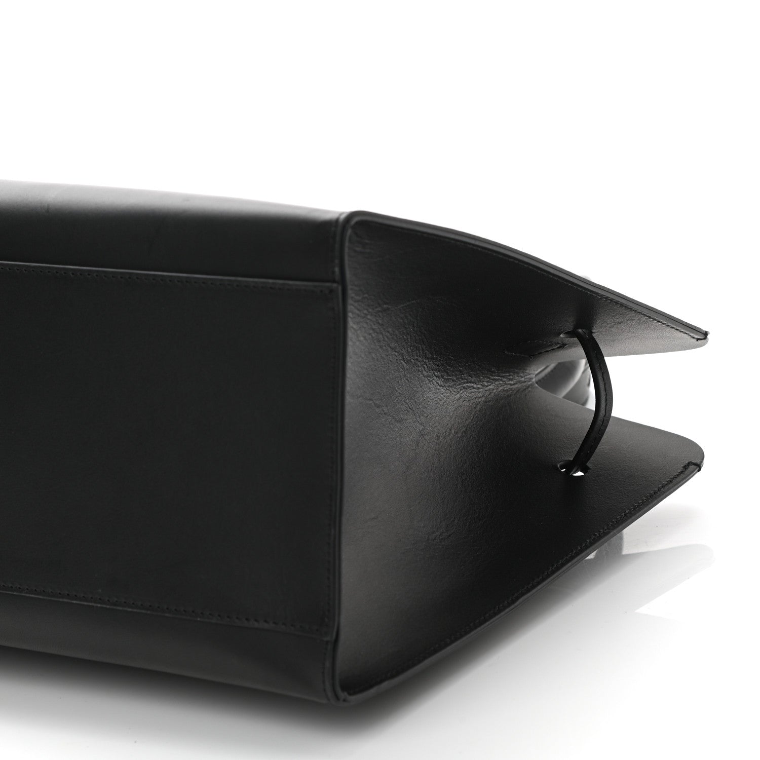 Mansur Gavriel Vegetable Tanned Calfskin Sun Bag Black Blue 8 of 8