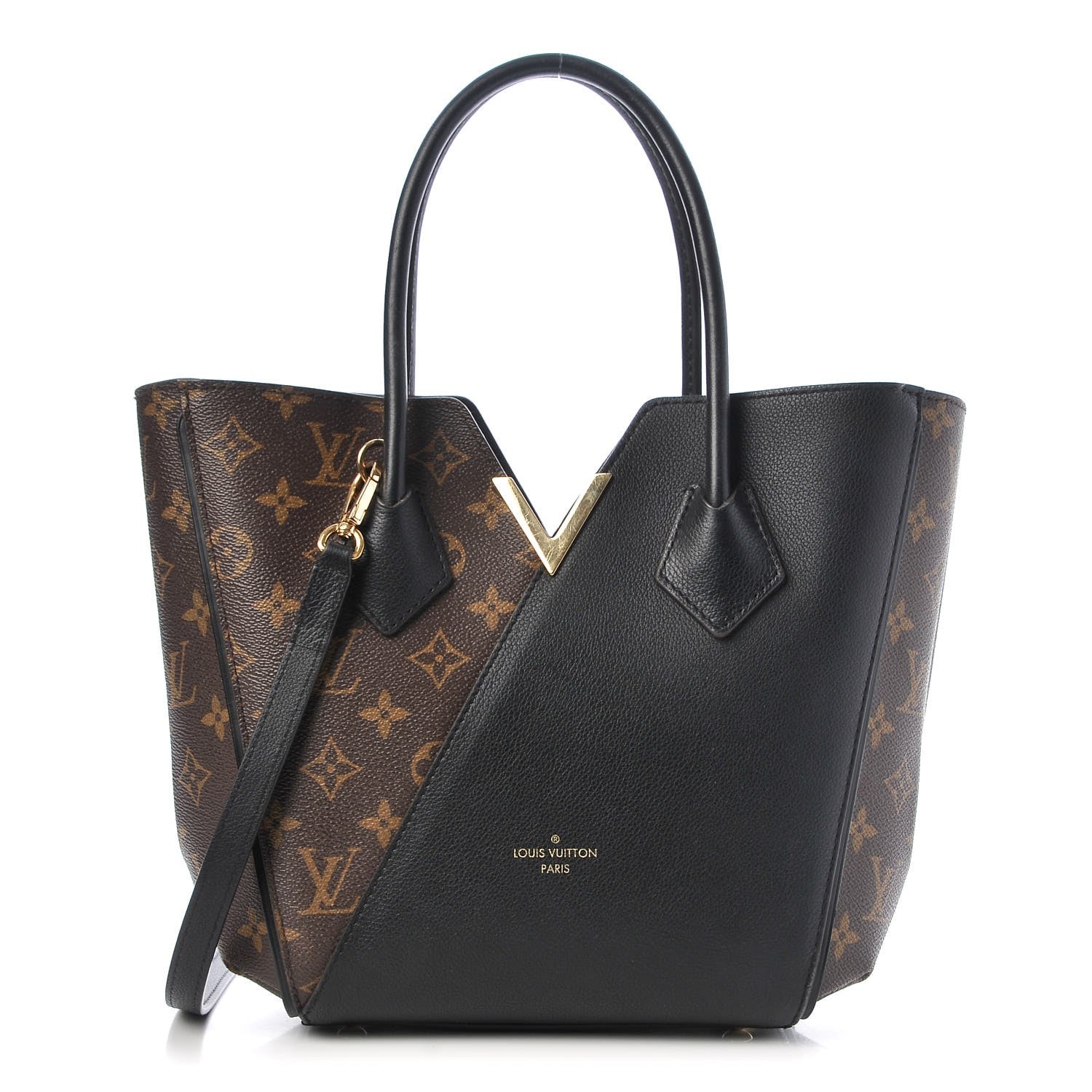 Louis Vuitton Calfskin Monogram Kimono Tote PM Black 1 of 7