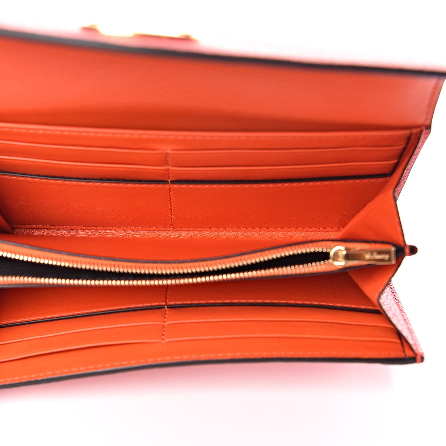 Small Classic Grain Darley Wallet Fiery Red