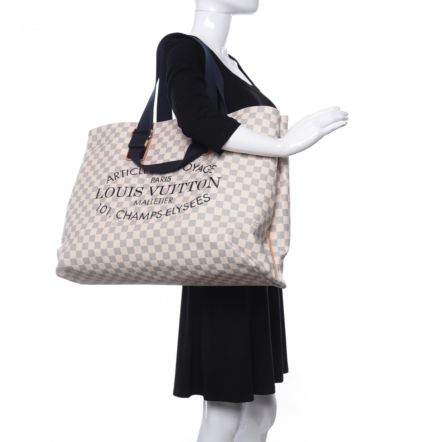 Louis Vuitton Damier Azur Cabas GM 2 of 10