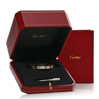 Cartier 18K White Gold LOVE Bracelet 16 9 of 9