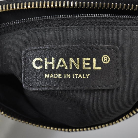 Chanel Caviar Quilted Pochette Black 7 of 9