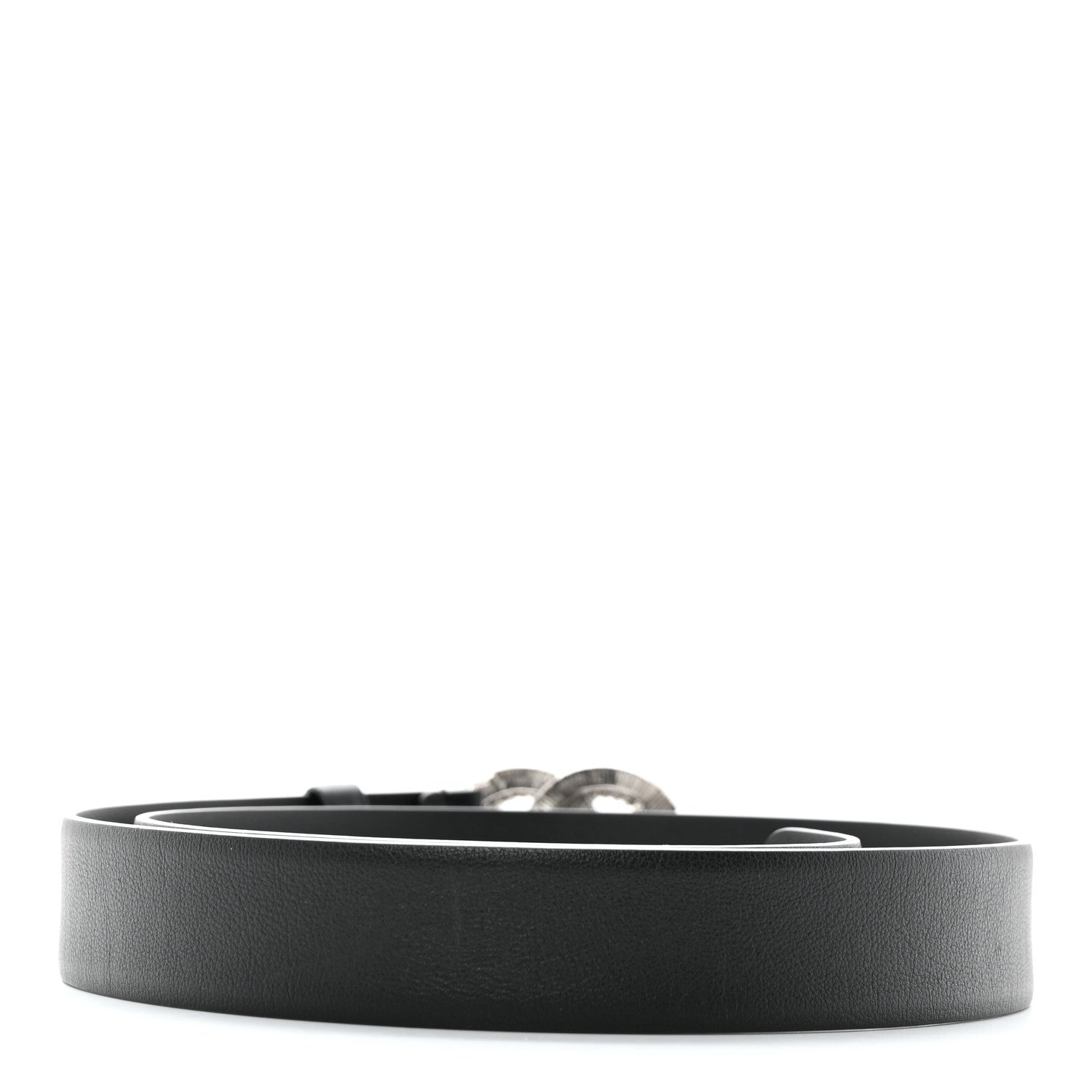 Chanel Calfskin Crystal CC Belt 80 32 Black 2 of 6