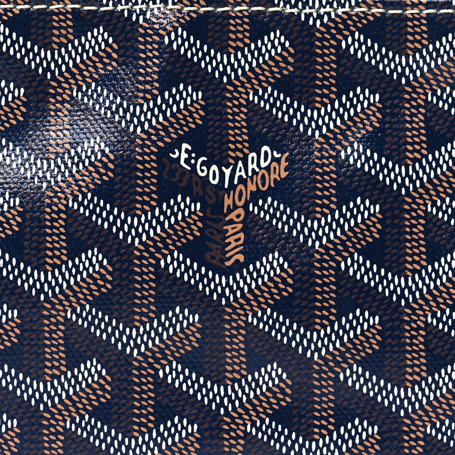 Goyard Goyardine Mini Senat Pochette Navy 7 of 8