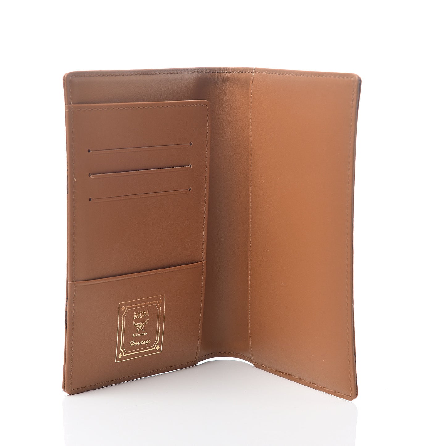 Visetos Heritage Bi-Fold Card Case Cognac