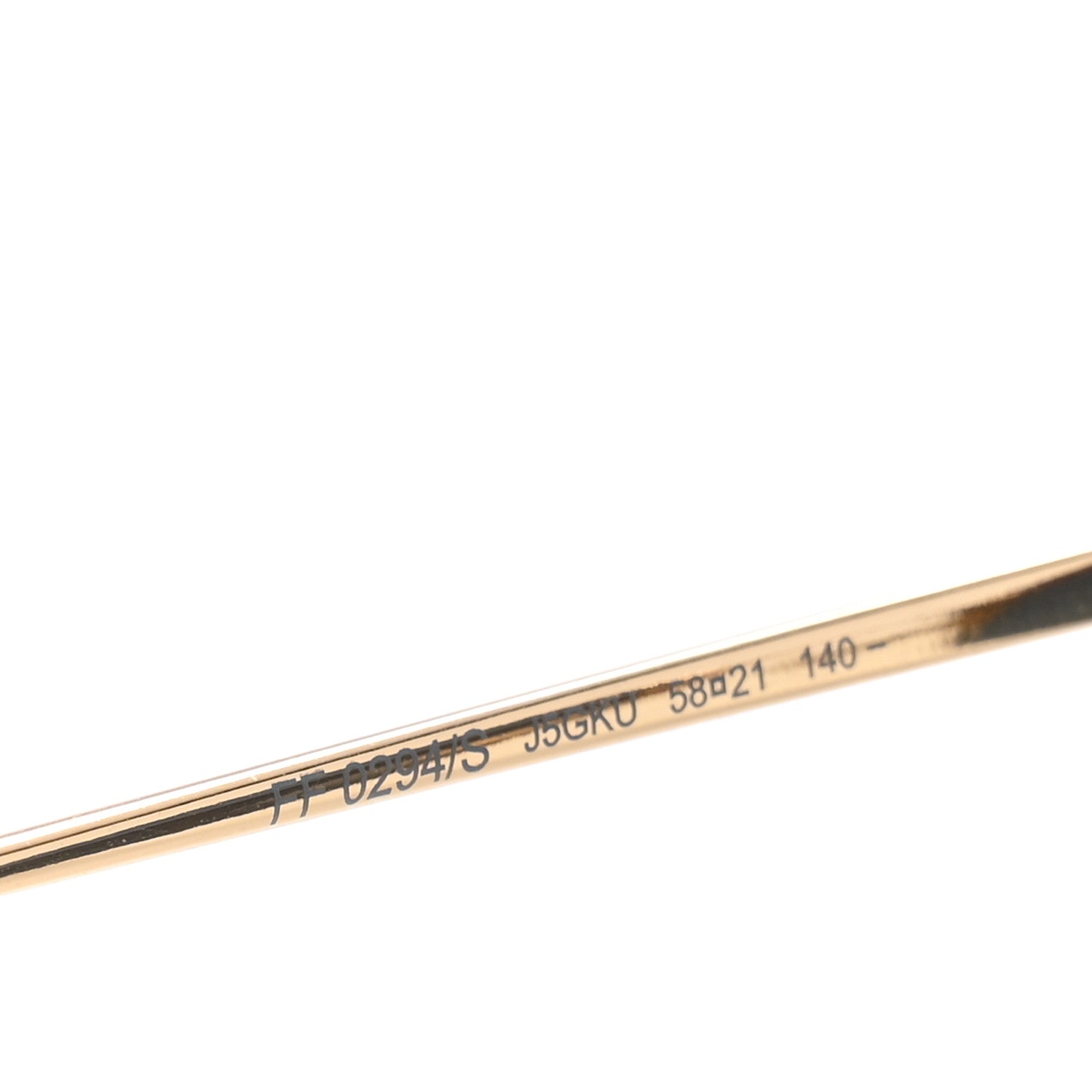 Fendi Metal Acetate F is Fendi Square Sunglasses FF 0294/S Gold 6 of 7