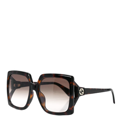 Gucci Acetate Square Frame Sunglasses GG0876SA Tortoise 1 of 7