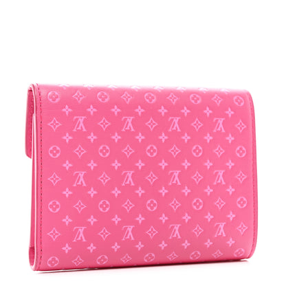 Louis Vuitton Calfskin Nanogram Embossed Victorine Wallet Rose 3 of 6