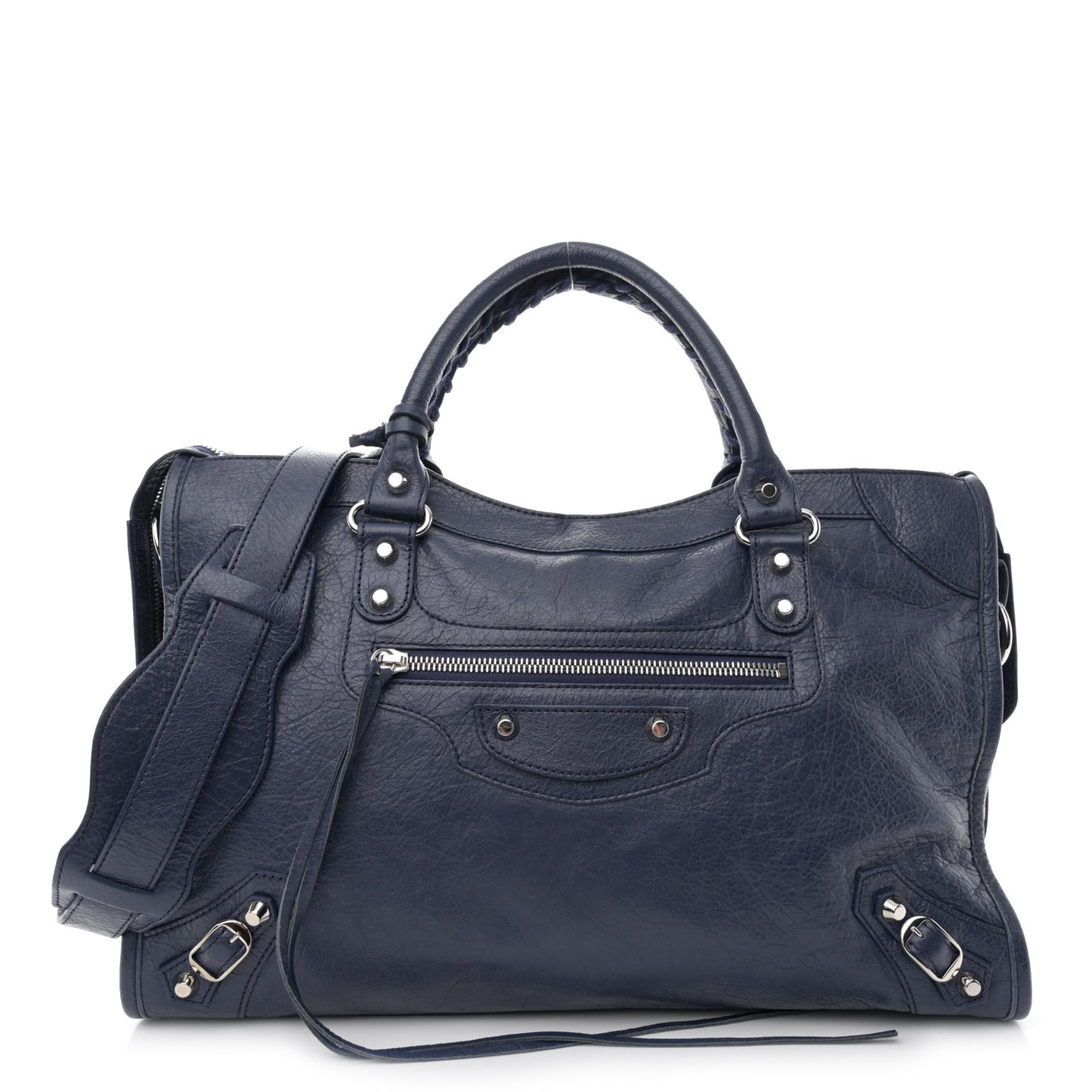 Agneau Classic Silver Hardware City Gris Chartreux