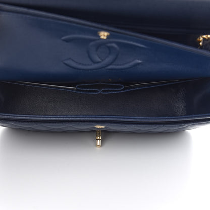 Chanel Caviar Quilted Medium Double Flap Navy 5 of 10