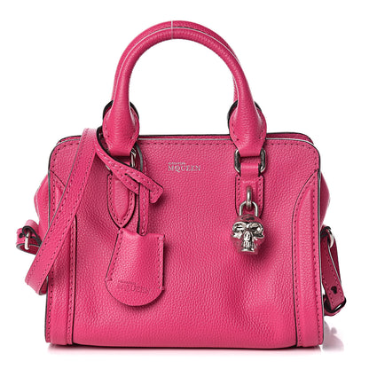 Alexander McQueen Grainy Calfskin Mini Padlock Zip Satchel Pink 1 of 10
