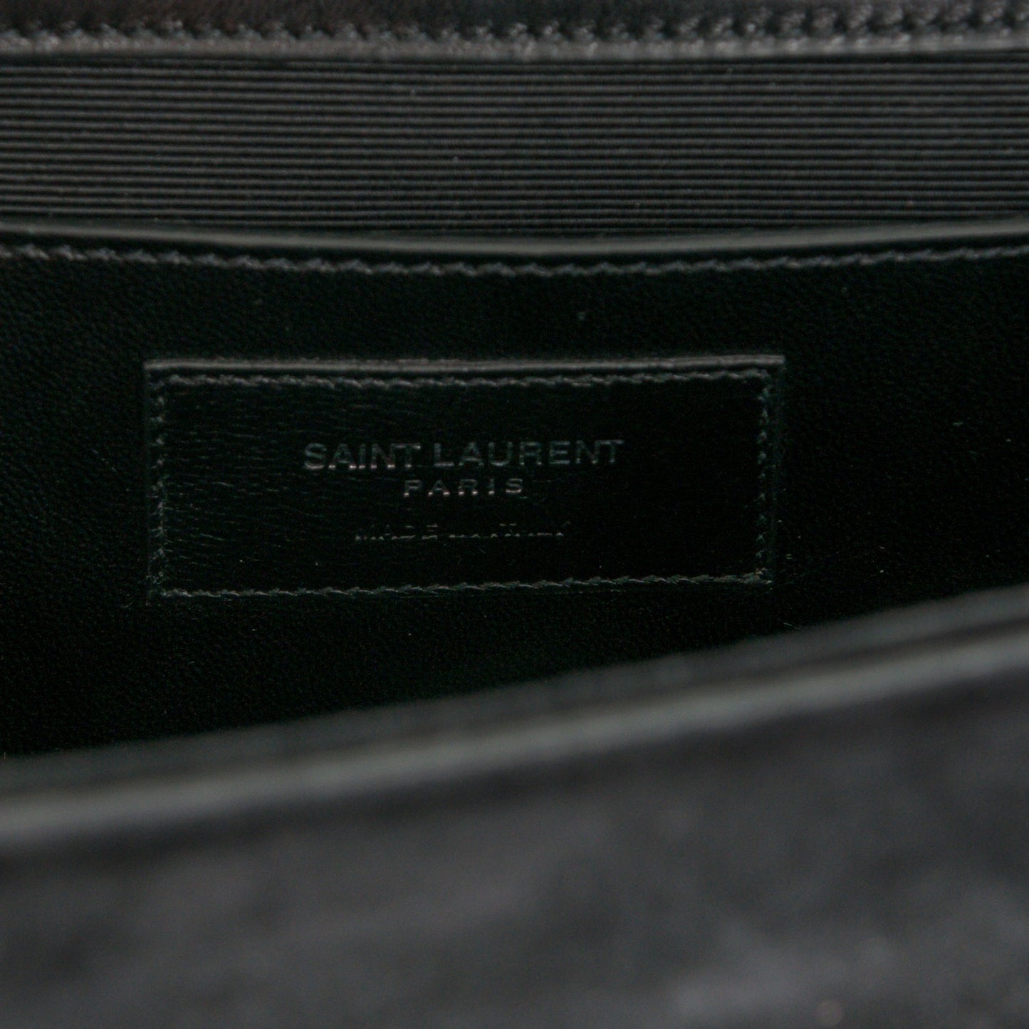 Suede Crystal Medium Classic Monogram Kate Satchel Nero Black