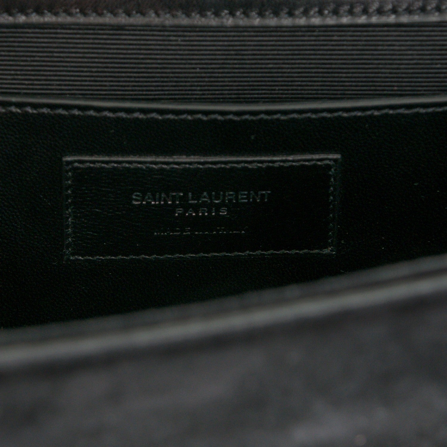 Saint Laurent Suede Crystal Medium Classic Monogram Kate Satchel Nero Black 6 of 6