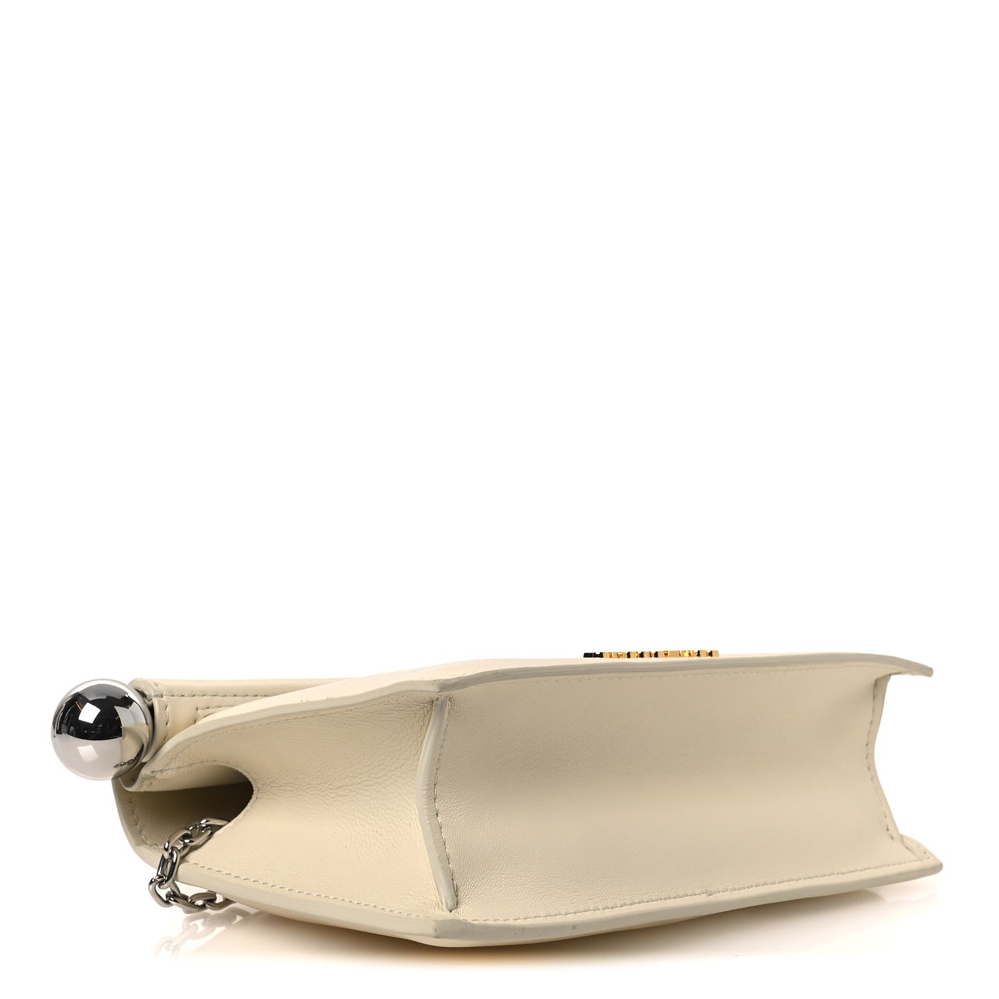 Smooth Calfskin La Petite Pochette Rond Carre Light Ivory