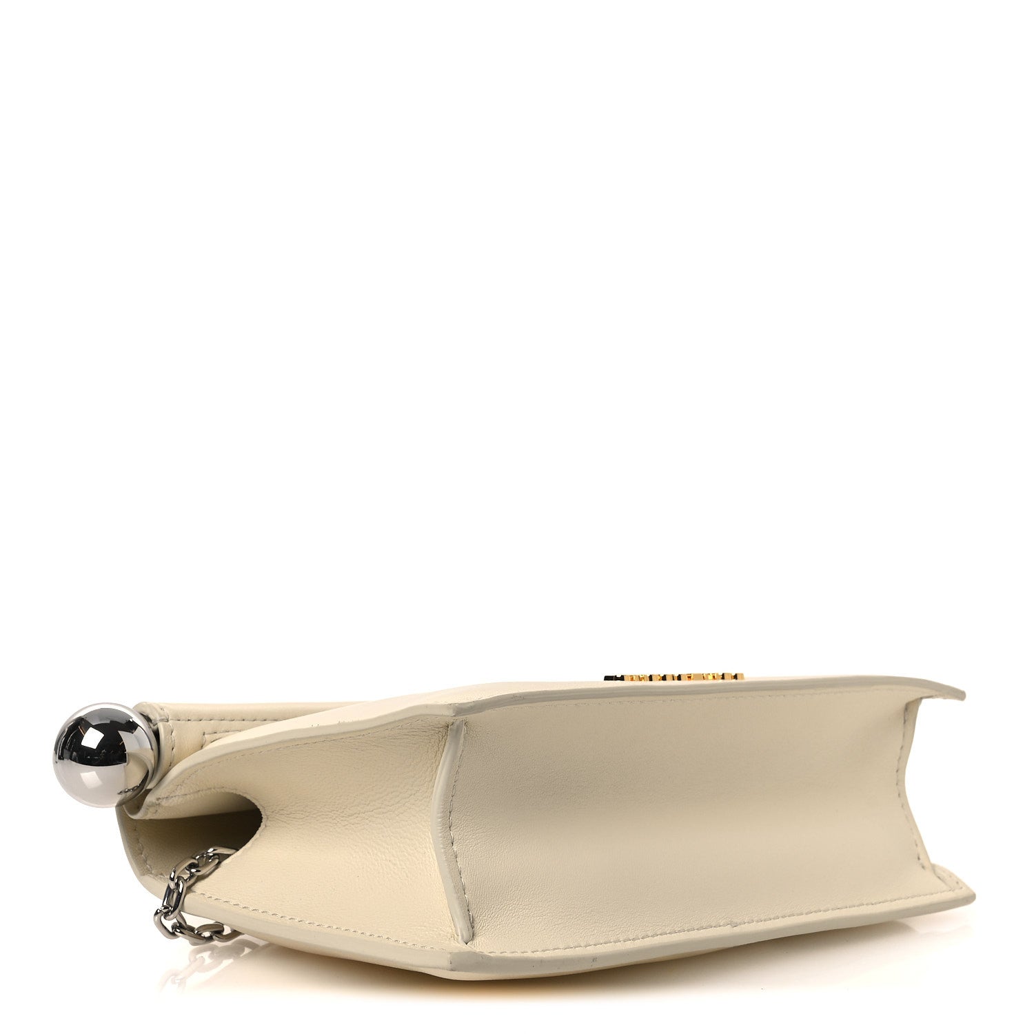 Jacquemus Smooth Calfskin La Petite Pochette Rond Carre Light Ivory 4 of 11