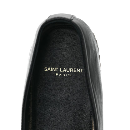 Saint Laurent Lambskin Monogram Espadrilles 41 Black 7 of 9