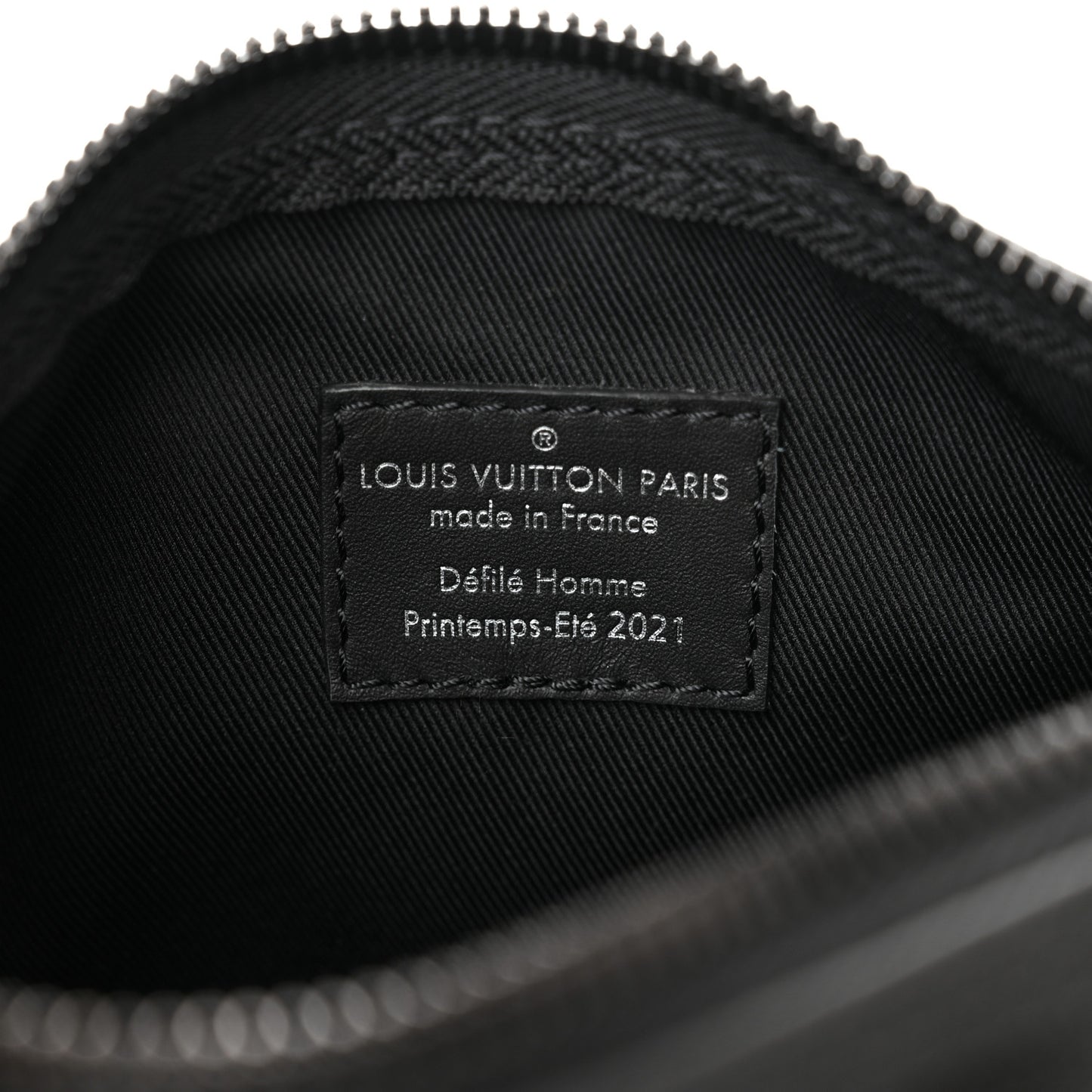 Calfskin Damier Distorted Keepall XS Black
