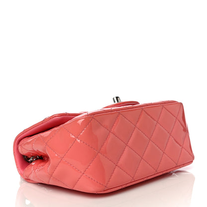 Chanel Patent Quilted Mini Square Flap Pink 4 of 18