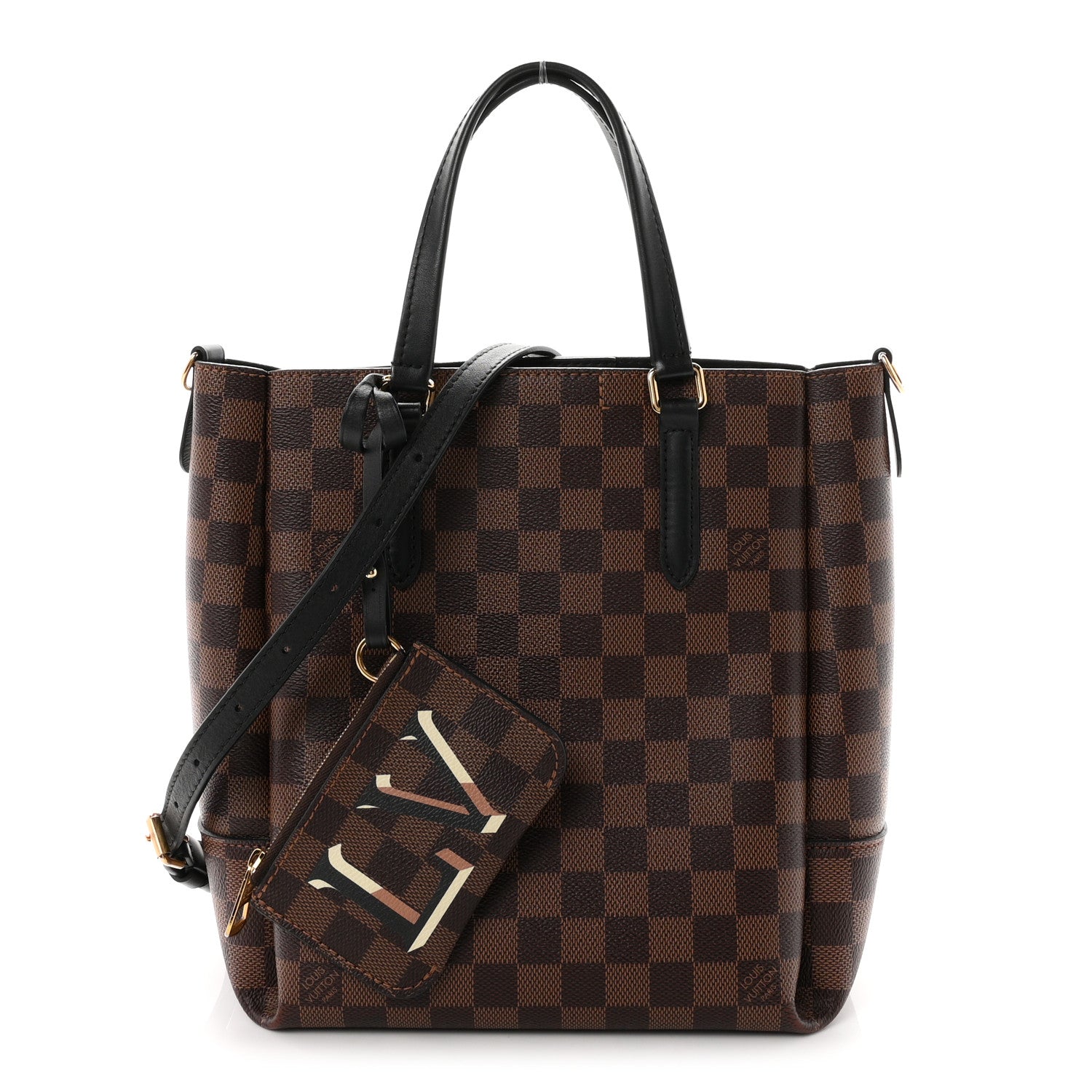 Louis Vuitton Damier Ebene Belmont PM Black 1 of 9