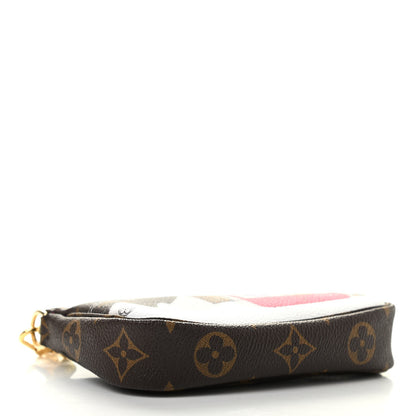 Louis Vuitton Monogram 2019 Christmas Animation Mini Courchevel Pochette Accessories Fuchsia 4 of 7