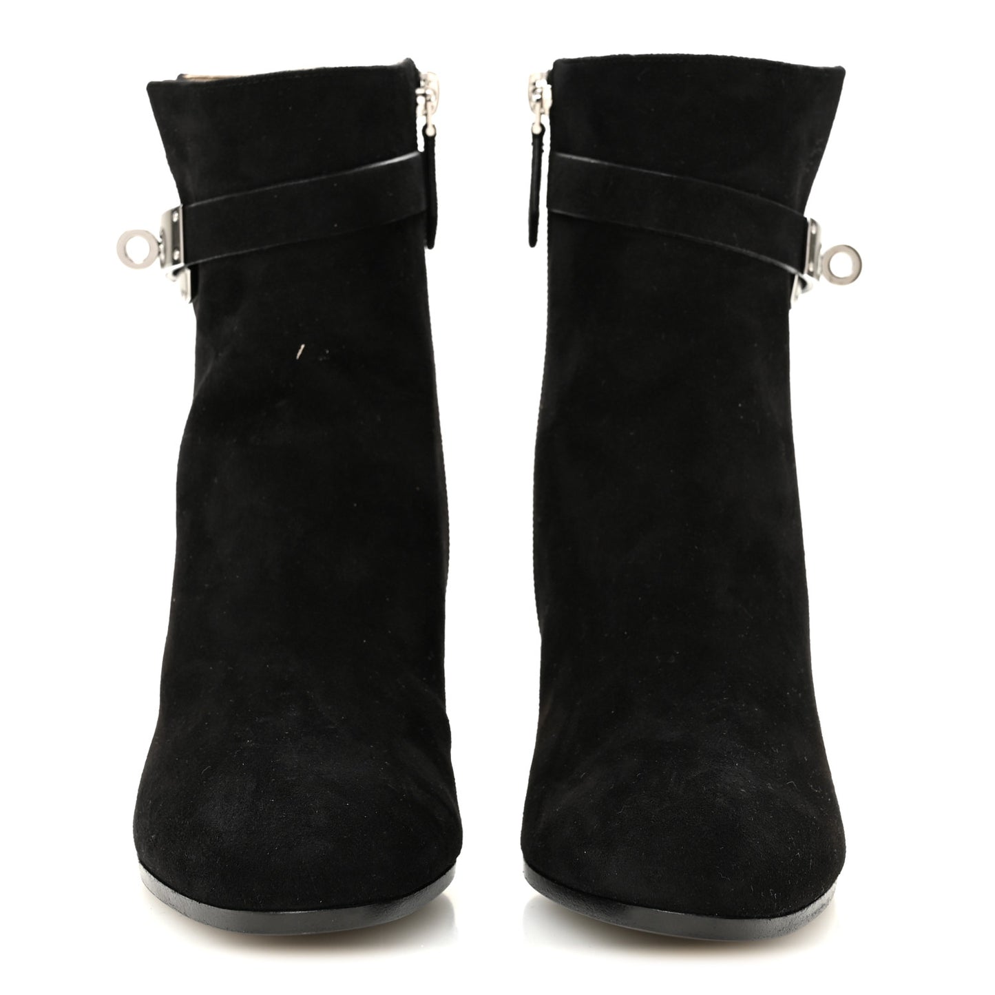 Suede Goatskin Saint Germain Ankle Boots 35.5 Black