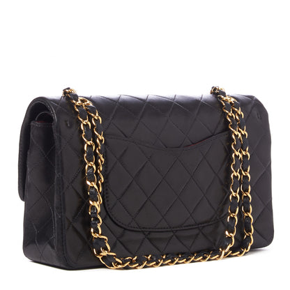 Chanel Lambskin Quilted Medium Double Flap Black 2 of 9