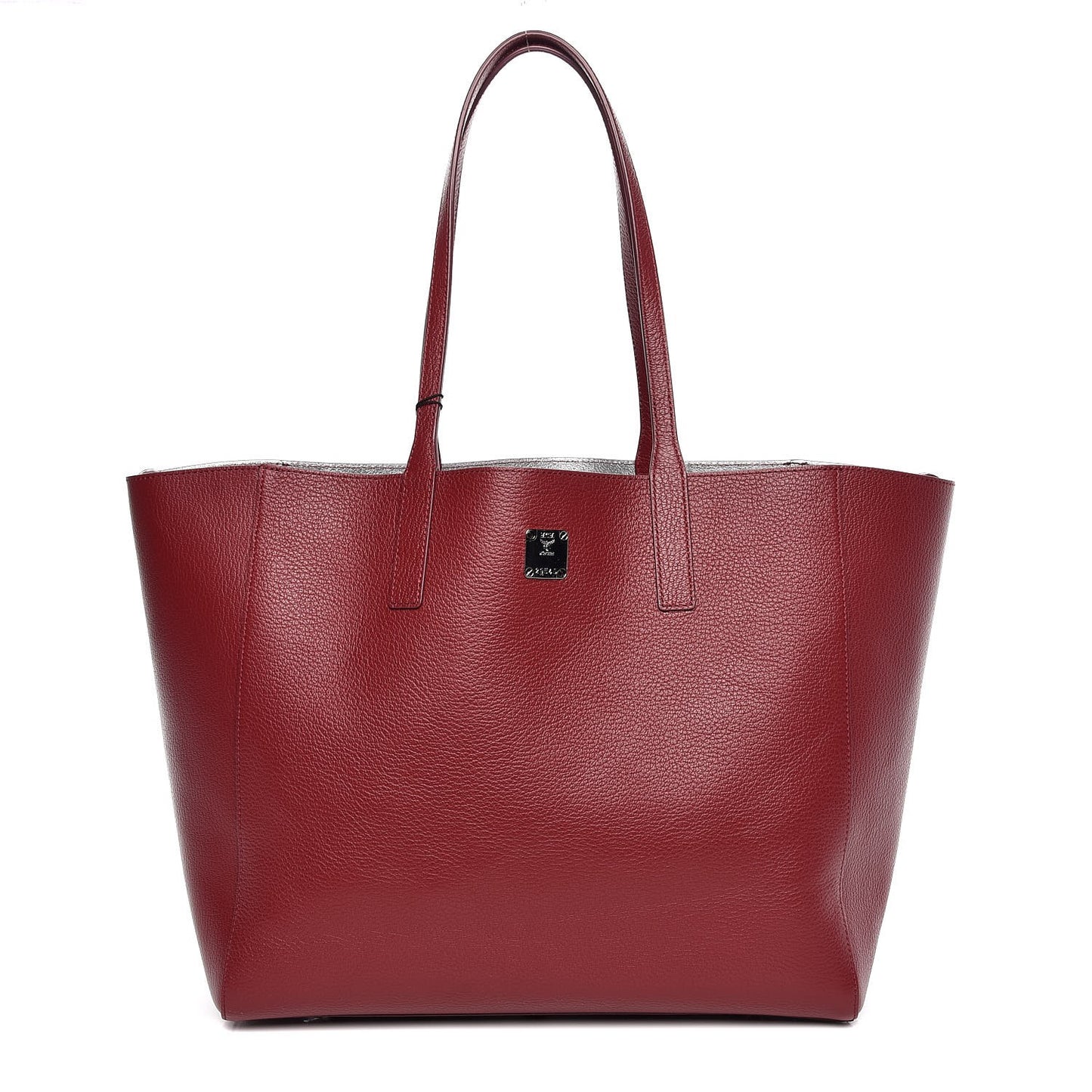 Grained Calfskin Medium Reversible Wandel Tote Ruby