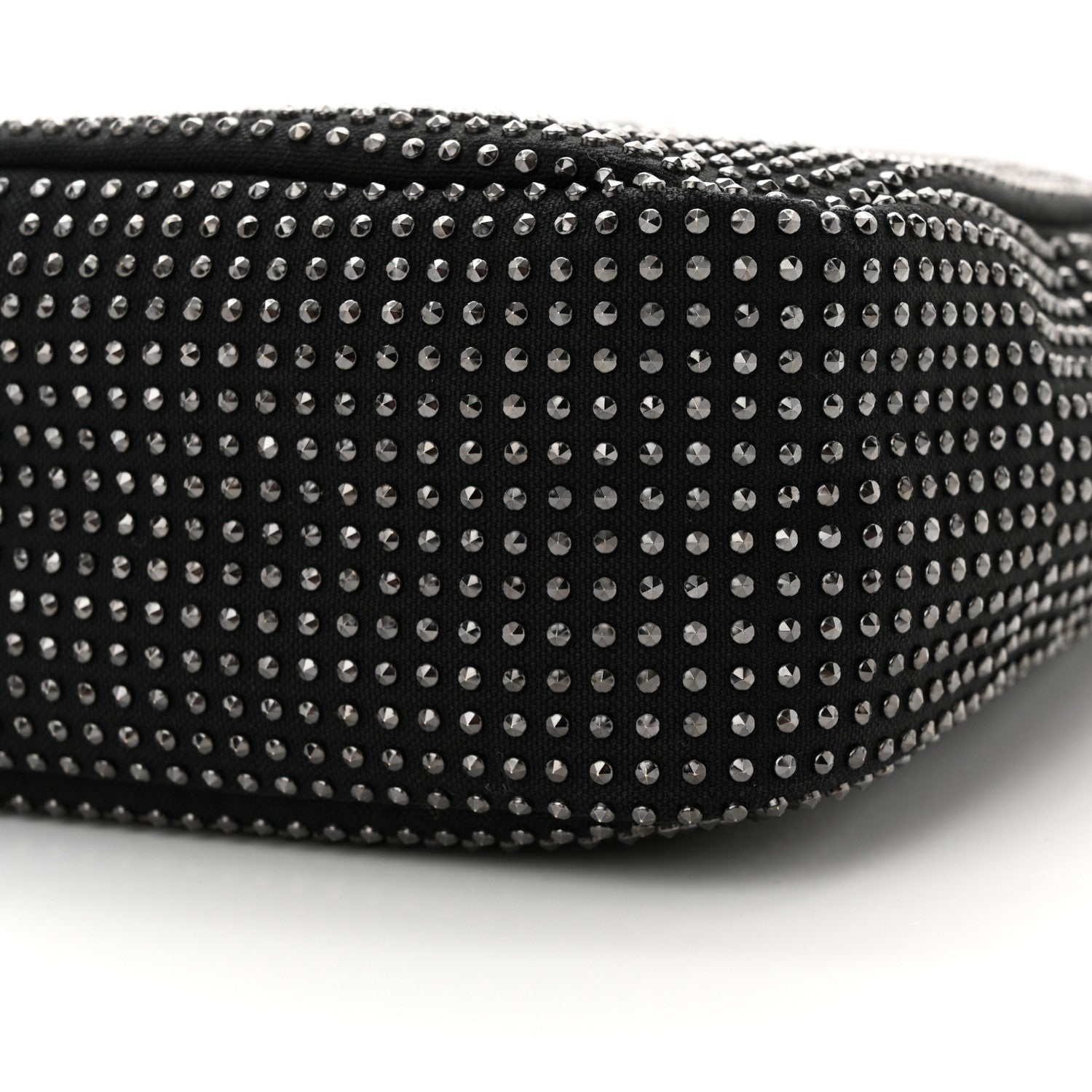 Saint Laurent Cotton Studded Le 5 A 7 Soft Hobo Black 10 of 10
