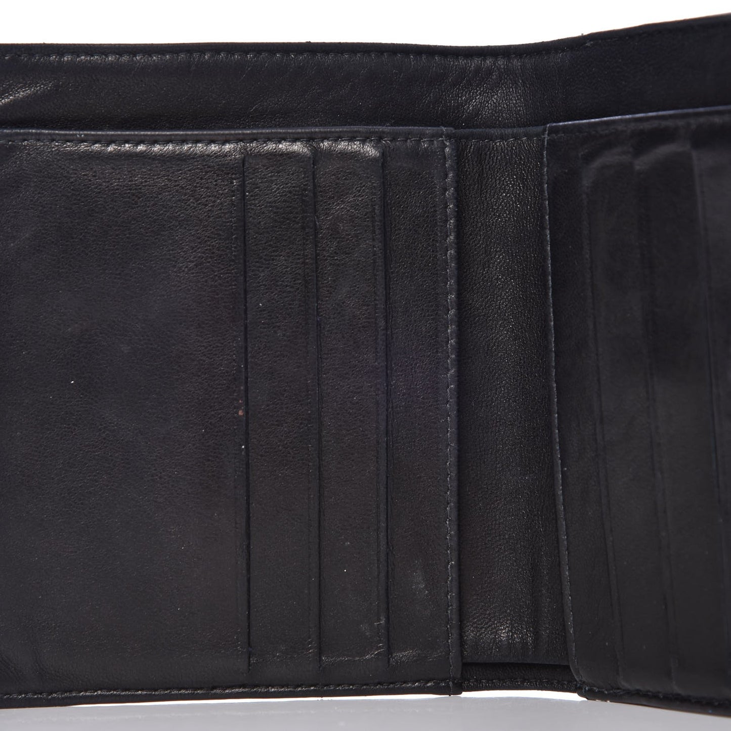 Caviar Timeless CC Compact French Wallet Black